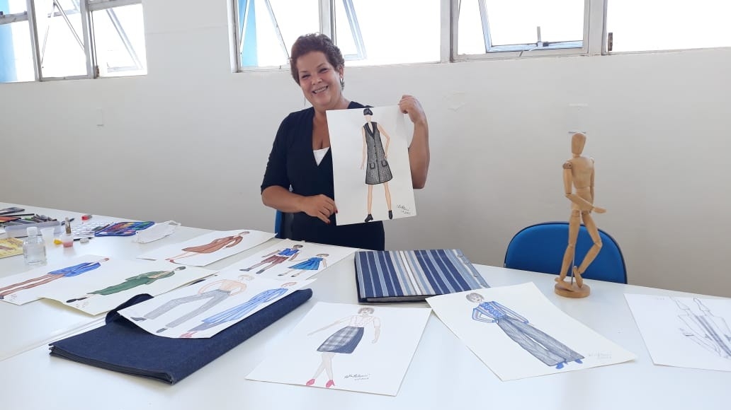 Tecido e acabamento